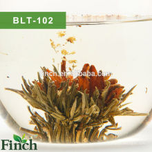 BLT-102 Tea Ball Handmade Flavor Flower Blooming Tea con té verde osmanthus